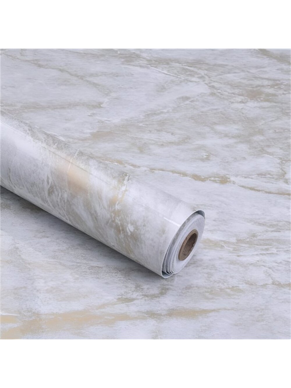 Marble Contact Paper White Gold Self Adhesive Granite Wallpaper 15.7" x118"